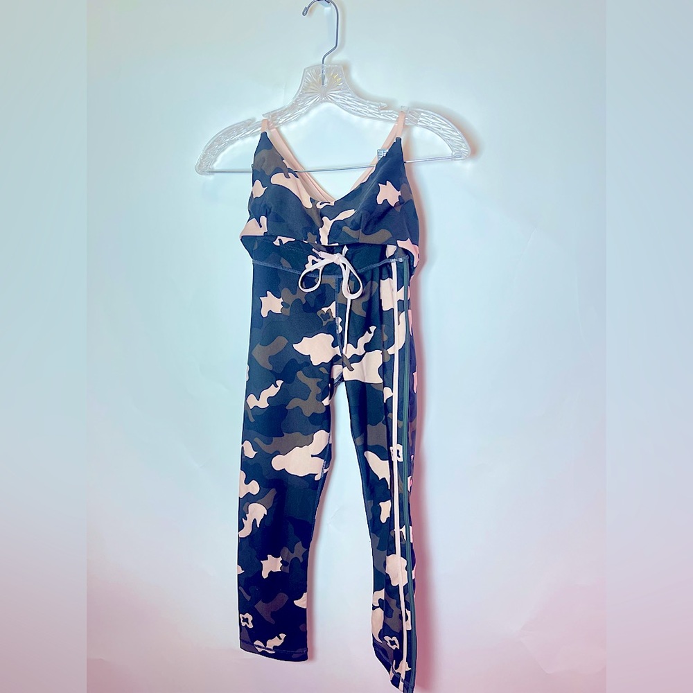 Forest Camo Midi Pant in Camo from The Upside